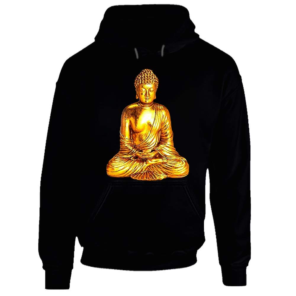 VXCEVF Buddha Buddhist Meditation Zen Hoodie j(Small)