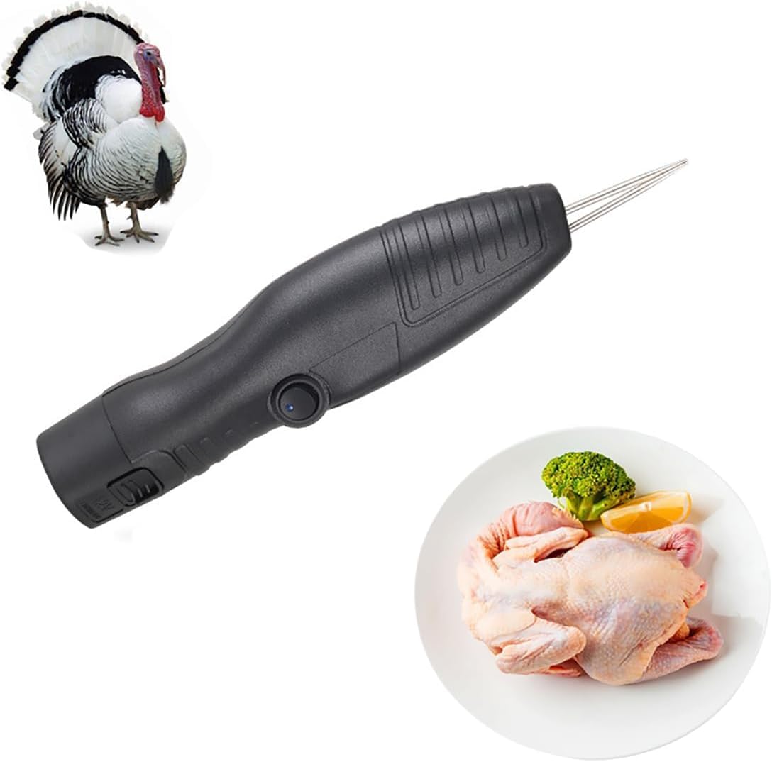 Máquina recolectora de mano, 9500 r/min, desplumadora de plumas portátil para aves de corral, pato, ganso, pájaro, pavo