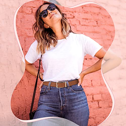 VONMELLI Reversible Belt for Women Leather Belts for Jeans Pants Fashion Ladies Dress Belt Trim to Fit3