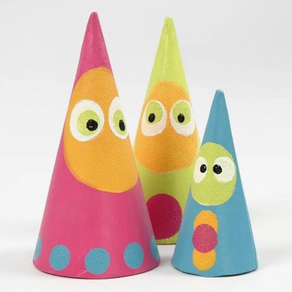 Creativ 100263 - cono alto, altezza: 30-40-50 cm, 3 pezzi