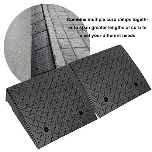 Reliancer 2 Rubber Curb Ramps Heavy Duty 44000 Lbs Threshold Ramp Professional Grade Loading Ramps Car Slope Ramp Motorcycle Ramp For Loading Dock Driveway Vehicles Suv Truck Forklifts Wheelchair Bike #TOP7