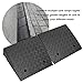 Reliancer 2 Rubber Curb Ramps Heavy Duty 44000 lbs Threshold Ramp Professional Grade Loading Ramps Car Slope Ramp Motorcycle Ramp for Loading Dock Driveway Vehicles SUV Truck Forklifts Wheelchair Bike