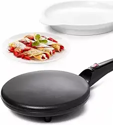 Panquequeira Elétrica, Antiaderente, 220V, para Crepes, Panquecas, Tapioca, Omeleteira Multifuncional