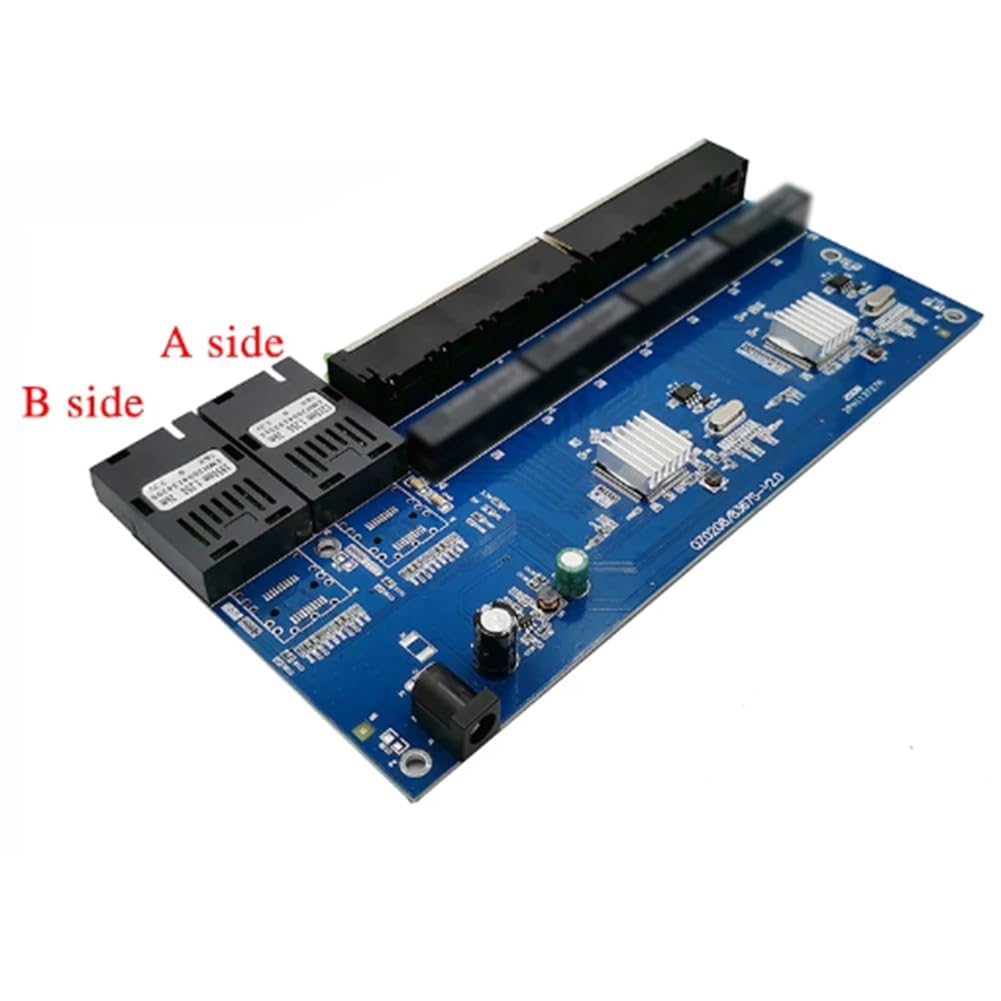3 . 10/100/1000M gigabitowy przełącznik Ethernet światłowodowy konwerter mediów PCBA 8 RJ45 UTP i 2 SC Fiber Port Board PCB łatwa instalacja łatwa w użyciu