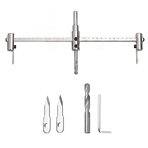 Miniatura 1 de Sierra de agujero ajustable de 1-316 a 12 pulgadas, broca de taladro para carpintería, corte redondo para paneles de yeso y madera