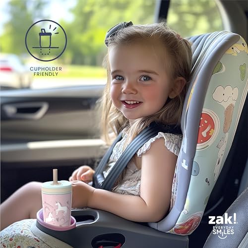 image for Zak Designs Kelso Toddler Cups For Travel or At Home, 12oz Vacuum Insu