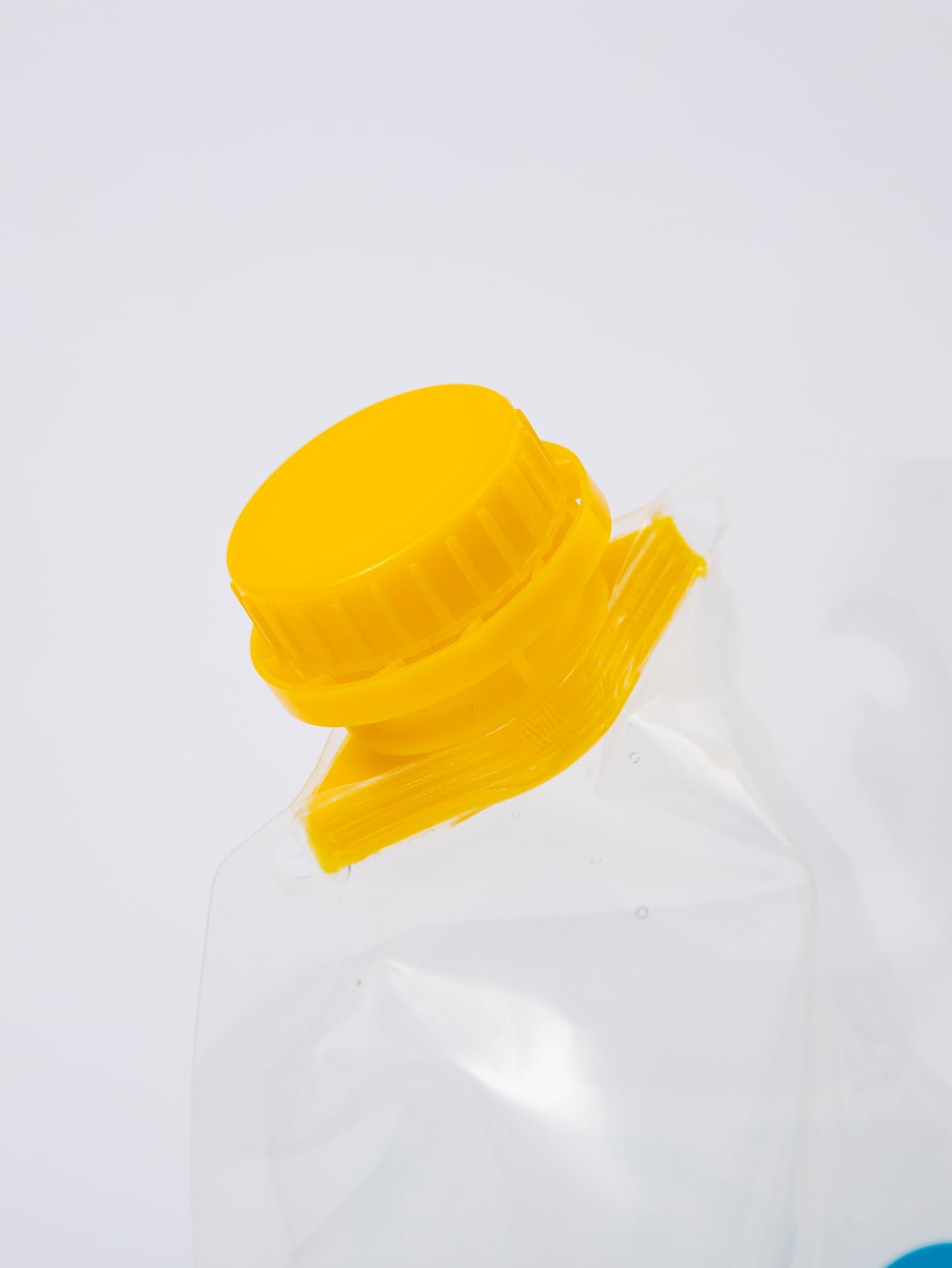 Bolsa plegable de agua de emergencia, cubo de almacenamiento de agua, plegable plano, sin BPA, de grado alimenticio, jarra de almacenamiento de plástico transparente para camping, senderismo,