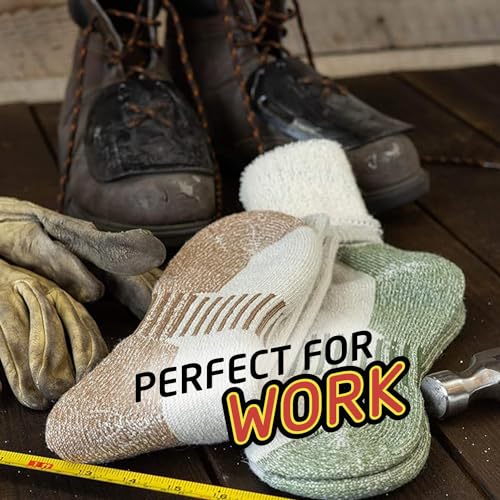 Hot Feet MD1037ZWSM Thick Work Socks For Men – Warm Outdoor Winter Socks For Men, Wool Boot Socks thumb #4