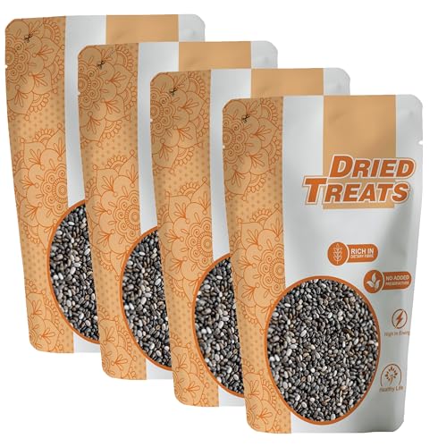 Image of Dried Treats Dried Fruits Nuts And Seeds (Chia Seeds, 1000g (4x250g))
