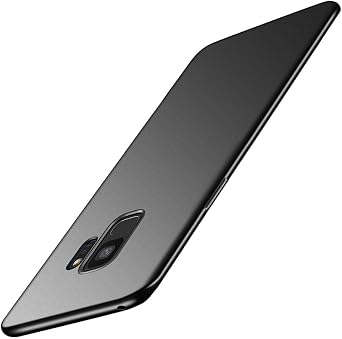 Galaxy S9 Slim Phone Case,Thin Soft Flexible TPU Skin Silicone Rubber Gel Lightweight Anti-Scratch Shockproof Cases Protective Cover for Samsung Galaxy S9,Matte Black