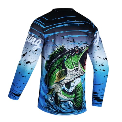 Mens Fishing Shirt Long Sleeve, Fishing Jerseys Fish Tshirts - Breathable, Cooling, Light-Weight2