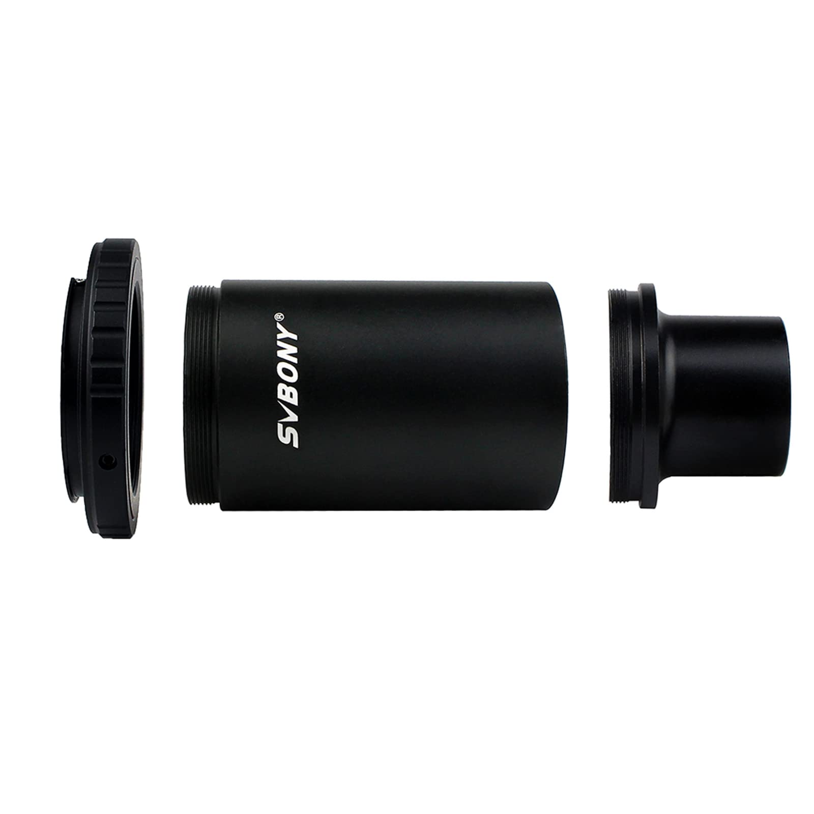 Svbony Adattatore Telescopio Fotocamera, 1,25" Anello Adattatore Telescopio, Tutto Metallo Anello T2 Compatibile con Nikon SLR/DSLR