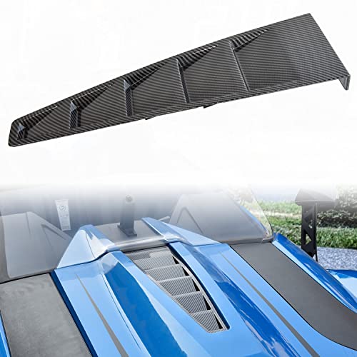LDETXY Center Hood Vent for Slingshot All Model, Carbon Fiber Color Turbo Hood Panel trim Center Vent Hood for 2015-2023 Polaris Slingshot Exterior Accessories, Replace OEM #5452300