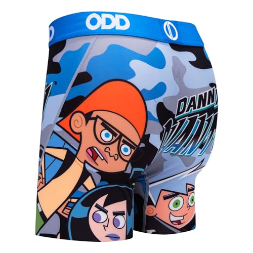 Odd Sox Men's Novelty Underwear Boxer Briefs, Danny Phantom Camo4