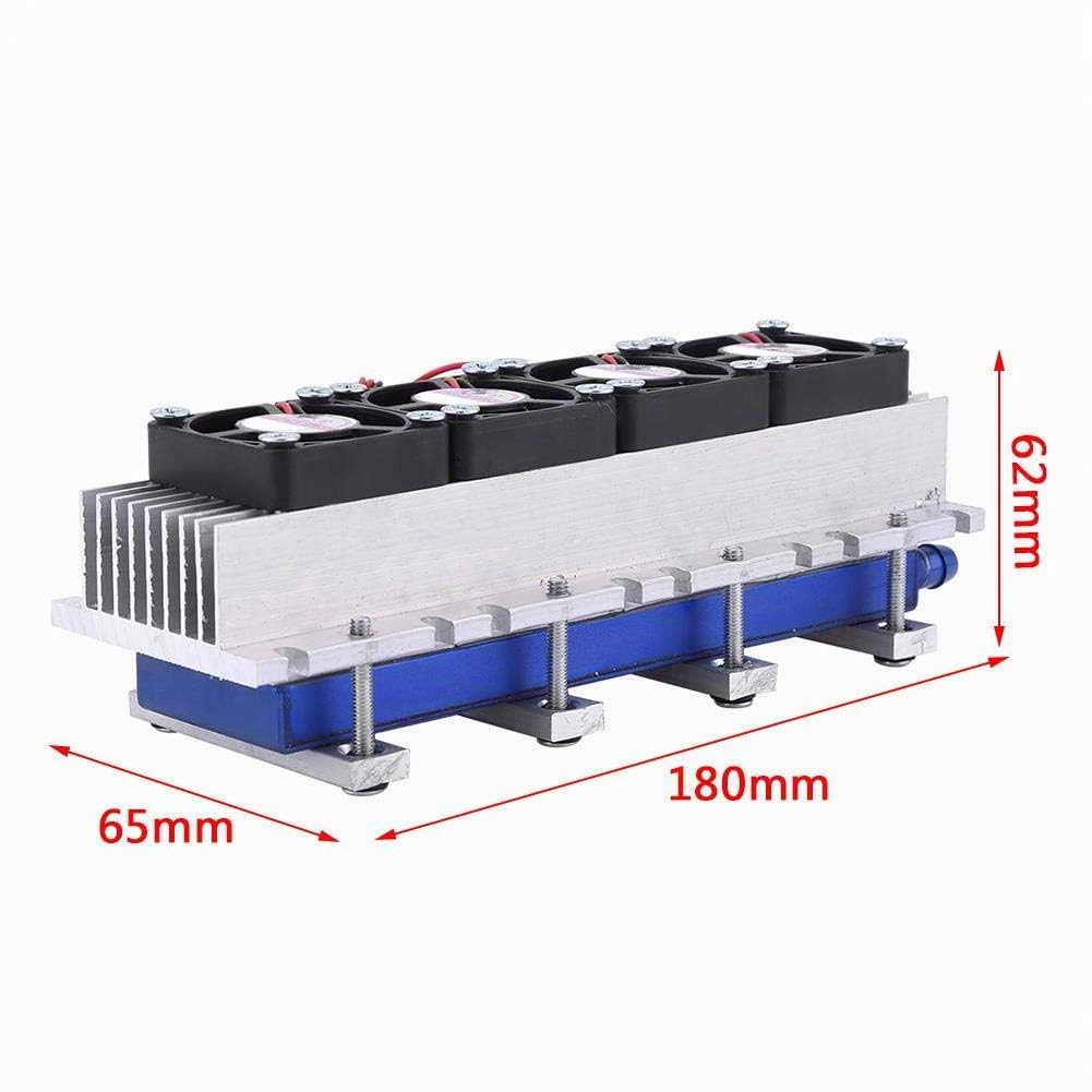 Kit de réfrigération à semi-conducteur de feuille de réfrigération 12V 4 puces TEC1-12706 refroidisseur thermoélectrique bricolage dispositif de refroidissement par Air de réfrigération