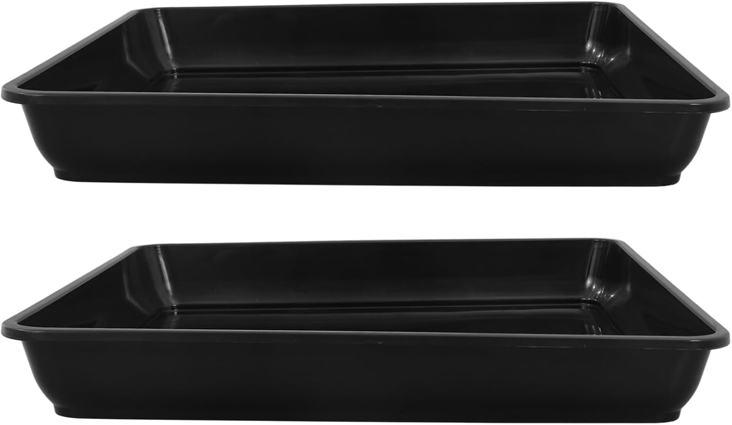 UPKOCH 2Pcs Square Plant Saucers Flower Pot Drip Trays Garden Saucers Plant Pot Saucer Trays for Garden