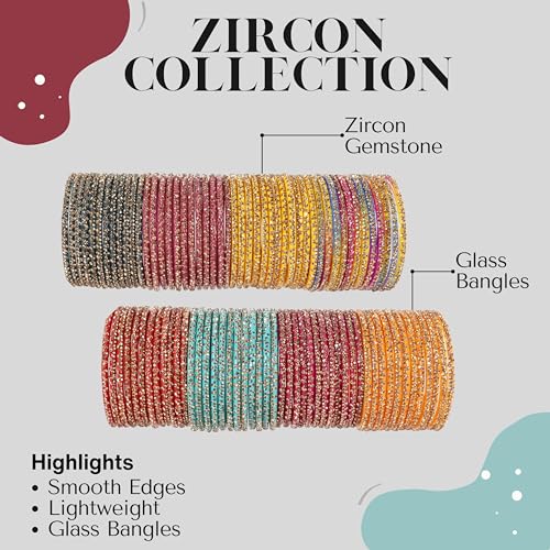 8 Colour Glass Bangles Combo For Party/Daily use/Wedding