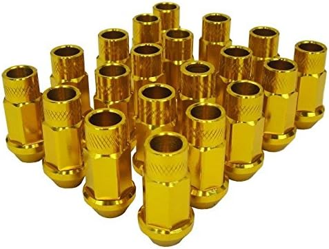 Spec-A aluminum Forged Wheel lugs M12 x 1.5mm set of 20 Gold color