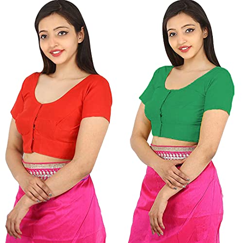 Image of Namita Women's Rubia Cotton Solid Half Sleeve Blouse