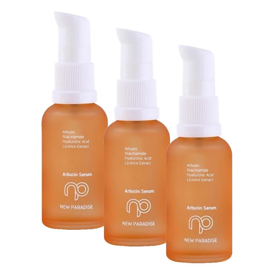 New Paradise Leke Gidermeye Yardımcı, Cilt Tonu Eşitleyici Arbutin Cilt Bakım Serumu 30 ml (3 paketi)