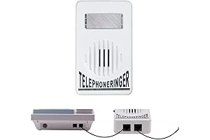 Telephone Ringer Amplifier Strobe Light Flasher Bell Extra-Loud Telephone/Phone Ringer