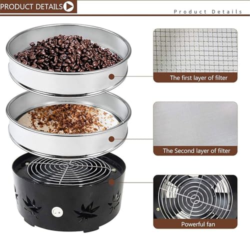 Refroidisseur de grains de café pour éliminer les pellicules et résidus - 4