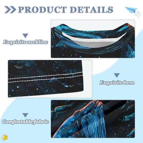 Boys Short Sleeve T-Shirts Starry Night Lighthouse Rashguard Kids Swim Shirts Sun UPF 50+3