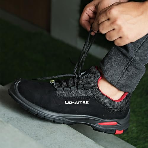 Image of PERF Lemaitre Riley Low Ankle Performance Safety Shoes - Water-Repellent Microfiber, Antistatic Outdoor Shoes