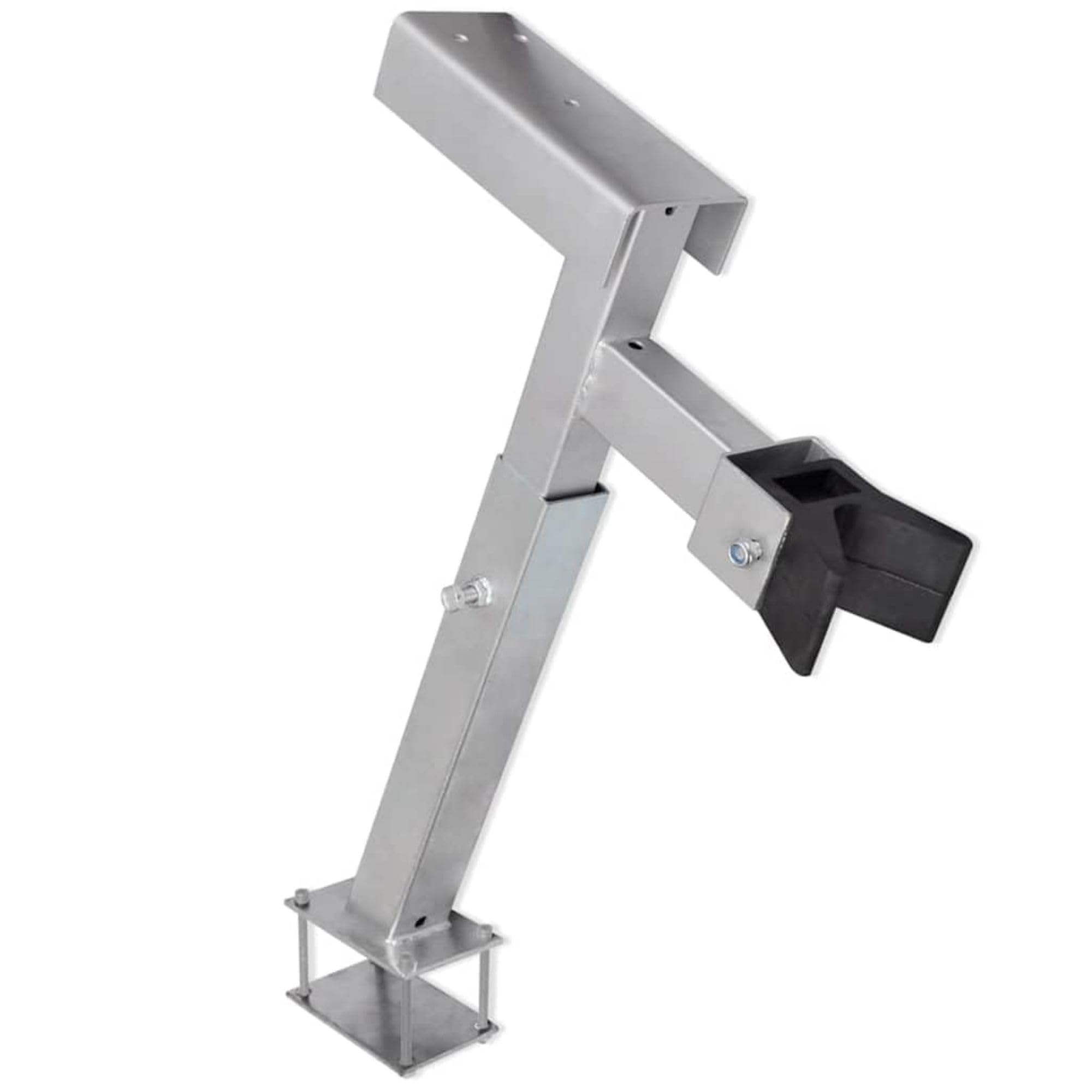 vidaXL Support de Treuil pour Remorque Bateau, Réglable 62–72 cm, Acier, Support de Proue, Capacité 500–1000 kg, Épaisseur Acier 2,​5 mm, Équipement de Levage et Sécurisation de Bateau