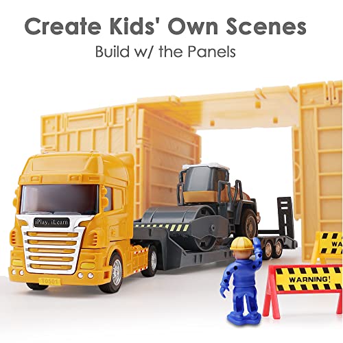 image for iPlay, iLearn Kids Construction Toys Truck Set, Boys Engineering Vehic