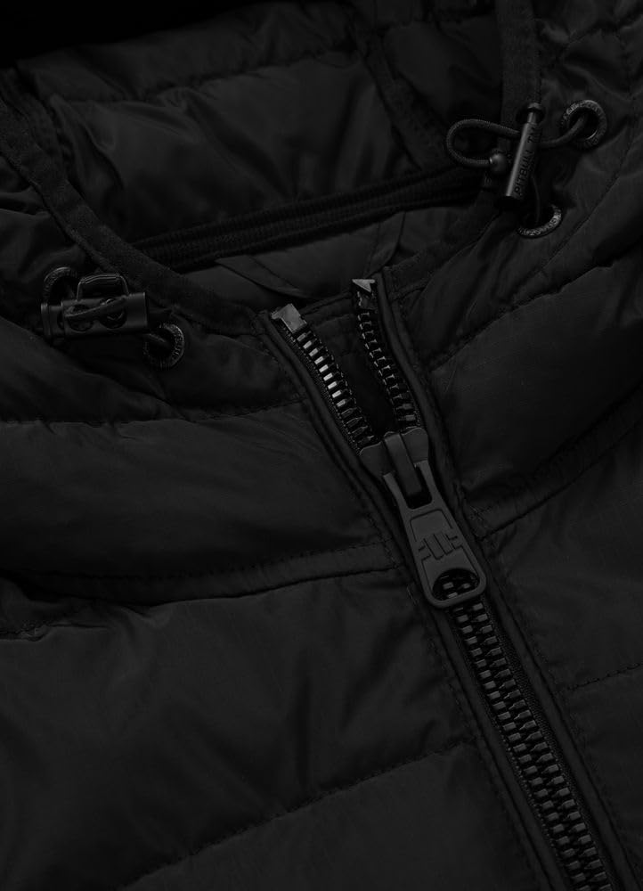 PITBULL - Winterjacke Herren mit Kapuze Seacoast III, Jacke Männer mit Reißverschluss, Bequeme Seitliche Taschen, Steppjacke, Herren Jacken Perfekt für Winter