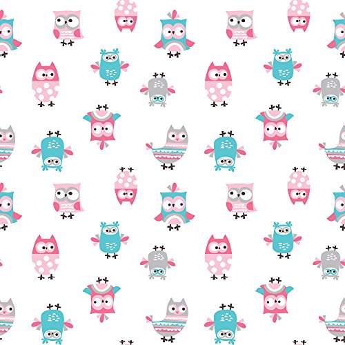Image of BreathableBaby 3pc Classic Crib Bedding Set- Owl Fun Pink