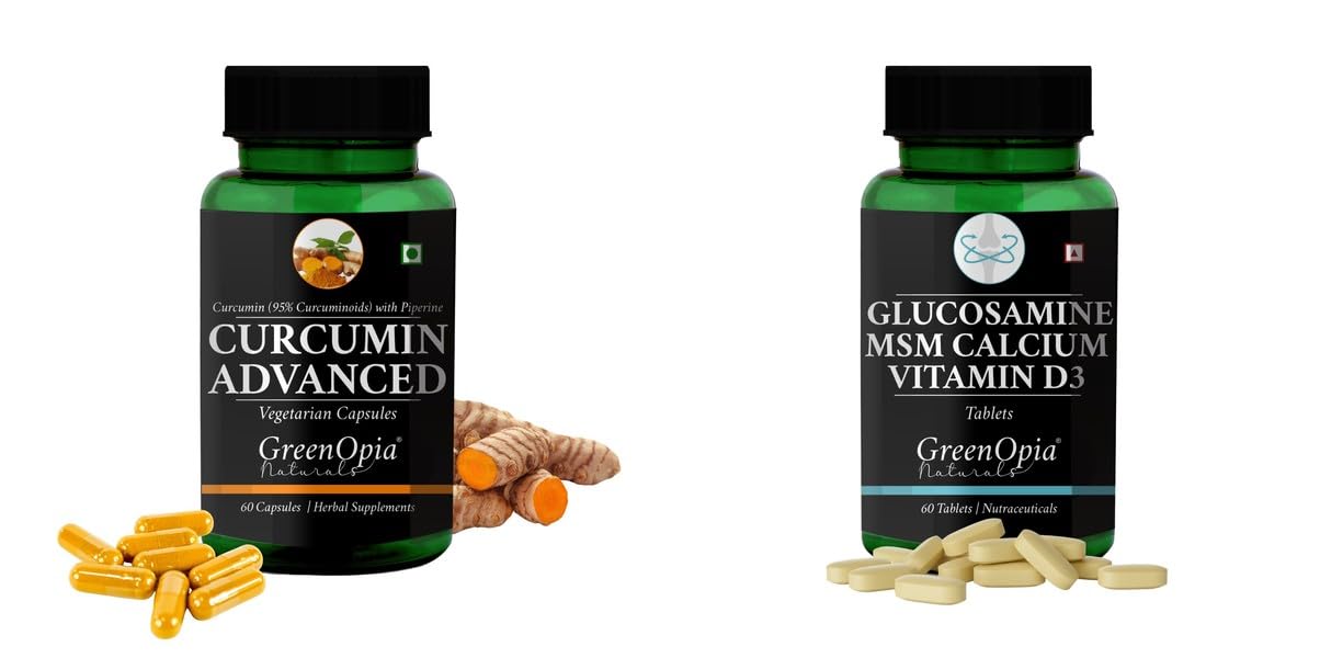 Curcumin C3 Piperine Glucosamine Msm Tablets Wellness Daily Vitality 60 CAPSULES-image-32