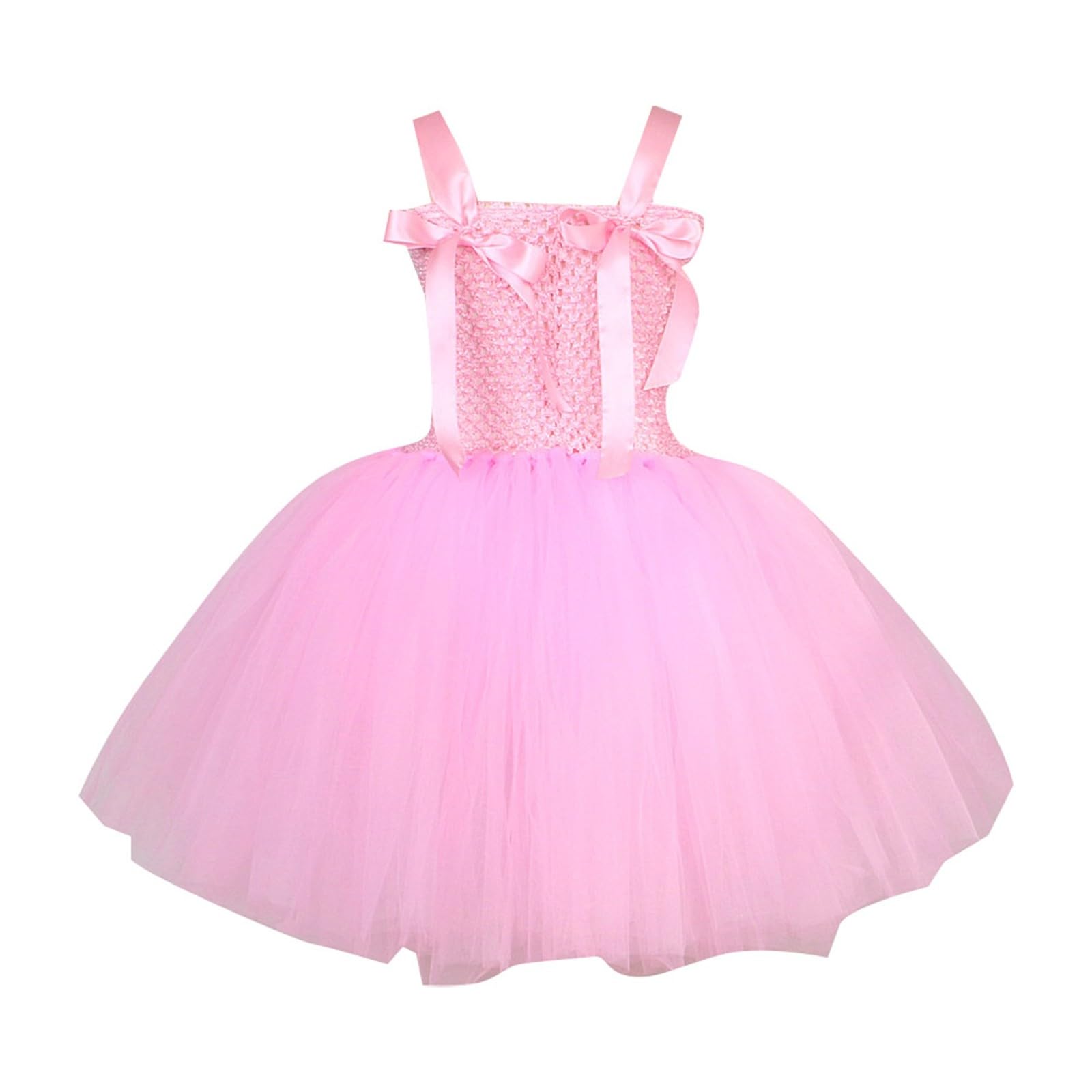 Prinzessin Kostüm Mädchen Partykleid Elegantes Rosa Karo Trägerkleid Mit Haarschmuck Für Mädchen Perfekt Für Den Festlichen Auftritt Und Die Märchenhafte Faschingsfeier Geeignet Kleine B