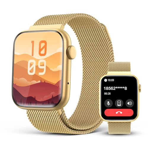 2025 Smart Watch for Women Men, AI Watch Face/Da GPT AI/AI Voice, 1.9" AMOLED Always-On Display, 24/7 Heart Rate Stress Sleep Monitor, IP68 Waterproof, 123 Sports Fitness Tracker for Android
