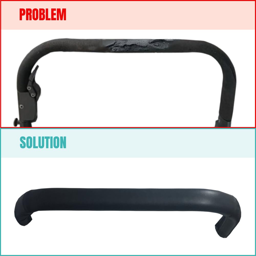 Fundas Polipiel para Manillar de Jane Rider y Concord NEO (Se coloca encima de la goma original) (Negro)