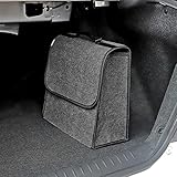 Alta calidad: material de alfombra resistente de alta calidad, hecho para durar. Alfombra de estilo gris oscuro/negro con ribete gris oscuro/negro y asa de transporte