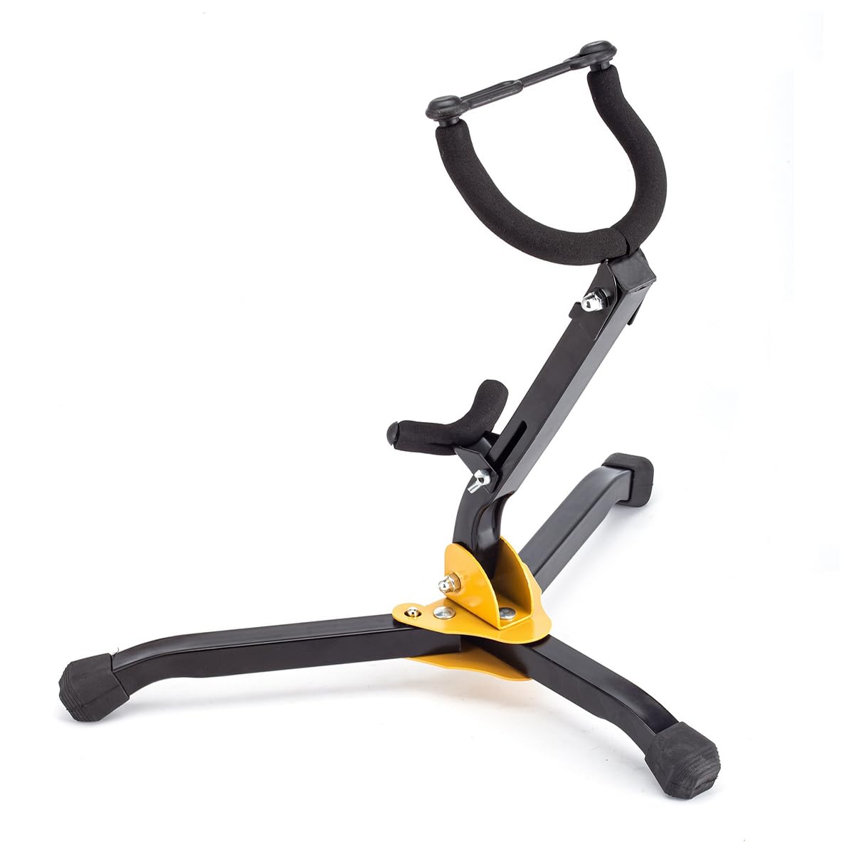 Alnicov Tenor/Tenor Sax Tripod Stand Collapsible Triangle Rest Stand - Yellow - Image 3