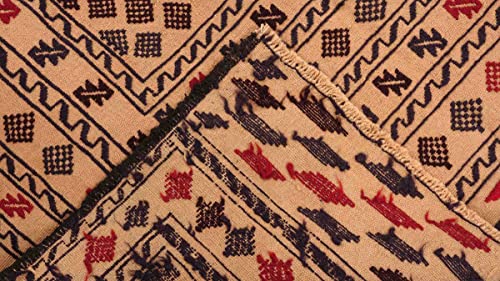 Tapis afghan Kelim doré géométrique résistant 120x180 - 8