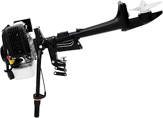 4-Stroke 4 HP Outboard Engine Petrol Fishing Boat Engine Outboard Engines Petrol Engine Air Cooling System Suitable for small boats, kayaks, small boats, inflatable boats