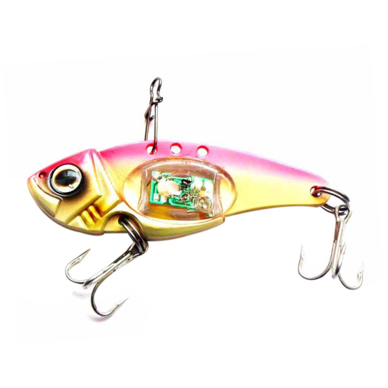 SUPVOXArtificial Lures Luminous Bait Lights Electronic Rattle Lure Crankbait Propeller Fish-Shaped Fish Lure Sinking Lure Jigging Lures Fishing Hook Fish Shape Fish Hook