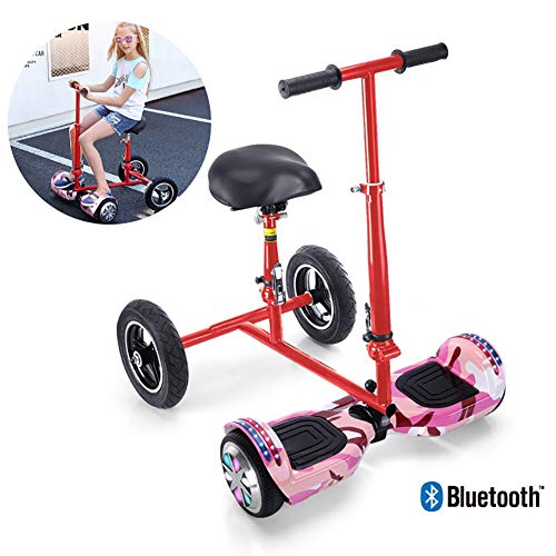Monopatín Eléctrico Auto-Equilibrio Patinete 7 Pulgadas con Hoverkart Go-Kart con Pasamanos De...