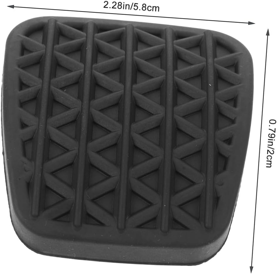 MAGICLULU 1Pair Car Pedal Pads Durable Rubber Clutch Brake Covers Accelerator Foot Pedals for Enhanced Driving Experience Skid Design for Safe Maneuvering