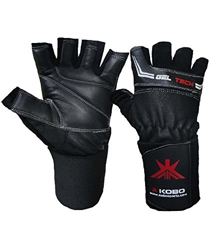Kobo Weightlifting/Gym Gloves/Leather/Gel Tech (Small)-image-32