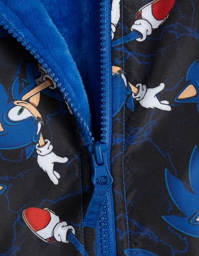 Image of SEGA Sonic the Hedgehog Zip Up Waterproof Rain Jacket Little Kid to Big Kid Sizes (4-10)