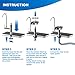 ABC PACK & SUPPLY Water Filter Faucet with Glass Rinser, Stainless Steel Kitchen Sink Faucet, Built-in Cup Washer, 360° Rotating Rinse Head, Single Hole Installation