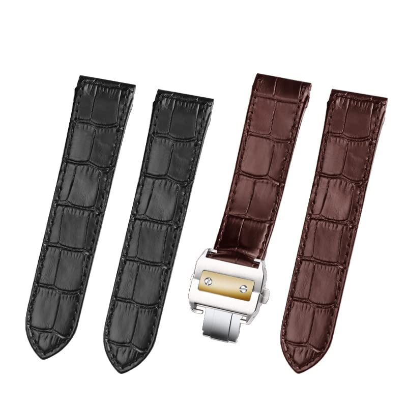 Premium cinturino in pelle accessori per cartier Santos 100 uomini e donne cinturino in pelle 20mm 23mm