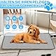 Yanlin 70x55cm Kühlmatte für Den Sommer, L, Grau, Kühlmatte für Hunde Selbst, Kühlkissen Hundematte, Hundekühlmatte für Hund & Katze Selbstkühlende Matte, rutschfeste, Waschbare, Atmungsaktiv