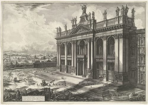 Impresión abstracta de la basílica de San Juan de Letrán, cuadro para decoración, 60x90