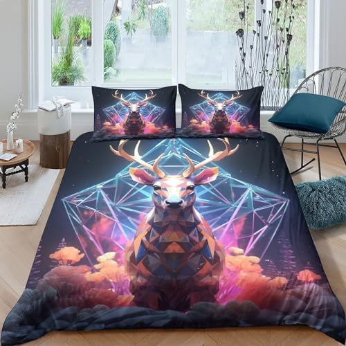 Housse de couette King size 220x240 parure de lit microfibre